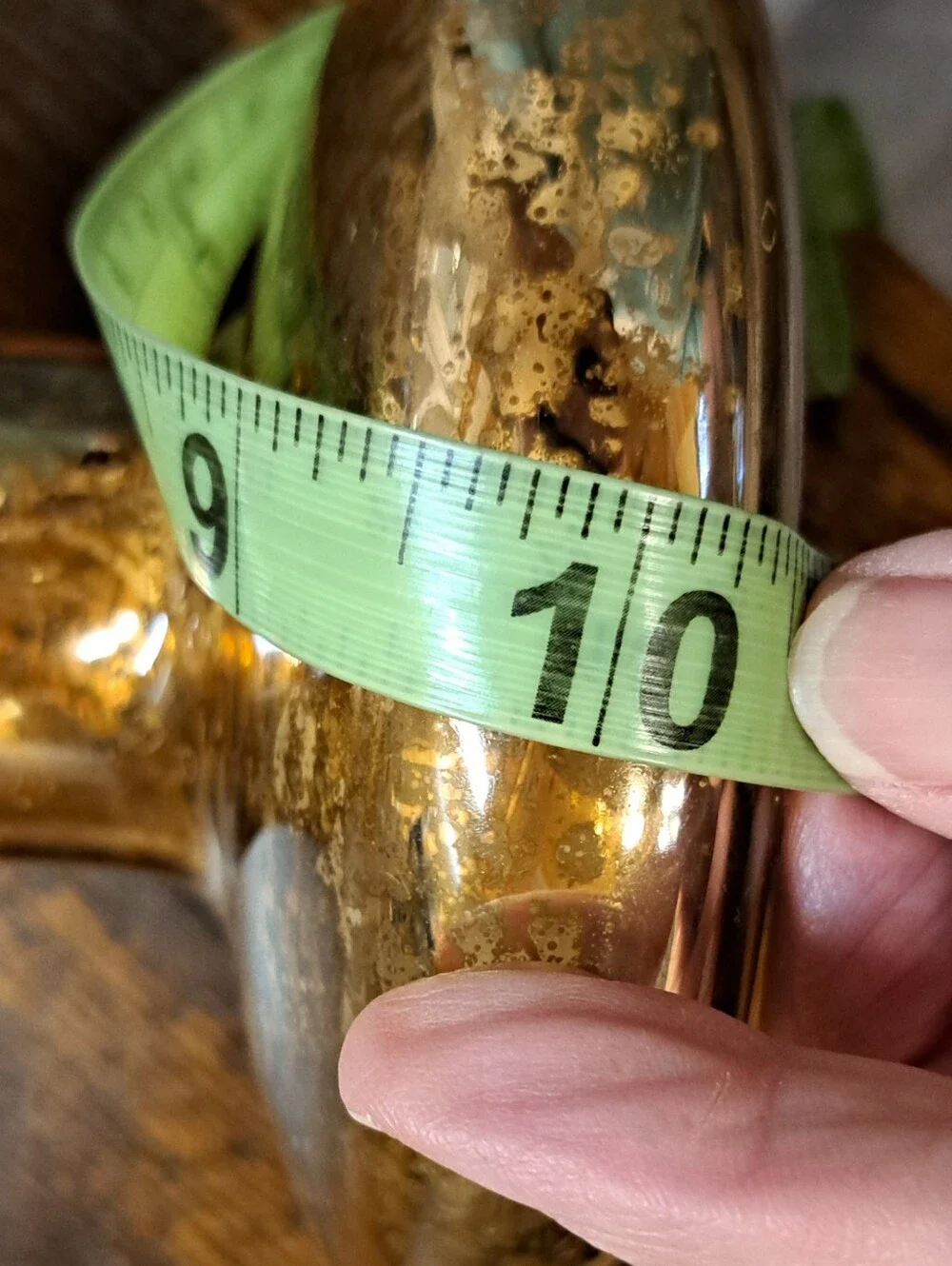 Set Of 2 West Elm Gold Speckled Mercury Glass Orb Pedestal Pillar Candleholders